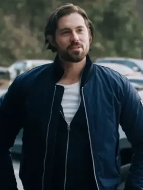 Tipline Mysteries Dial 1 For Murder Chris McNally Black Bomber Jacket