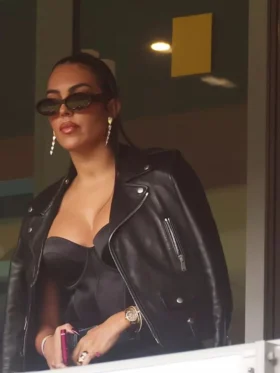 UEFA EURO 2024 Georgina Rodriguez Biker Jacket