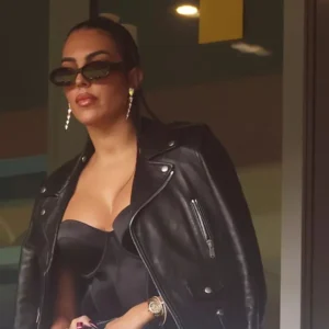 UEFA EURO 2024 Georgina Rodriguez Biker Jacket