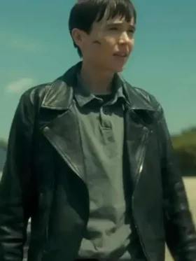 Vanya Hargreeves The Umbrella Academy Black Leather Jacket For Men