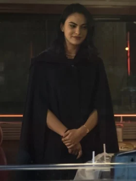 Veronica Lodge TV Series Riverdale Black Cape Coat front