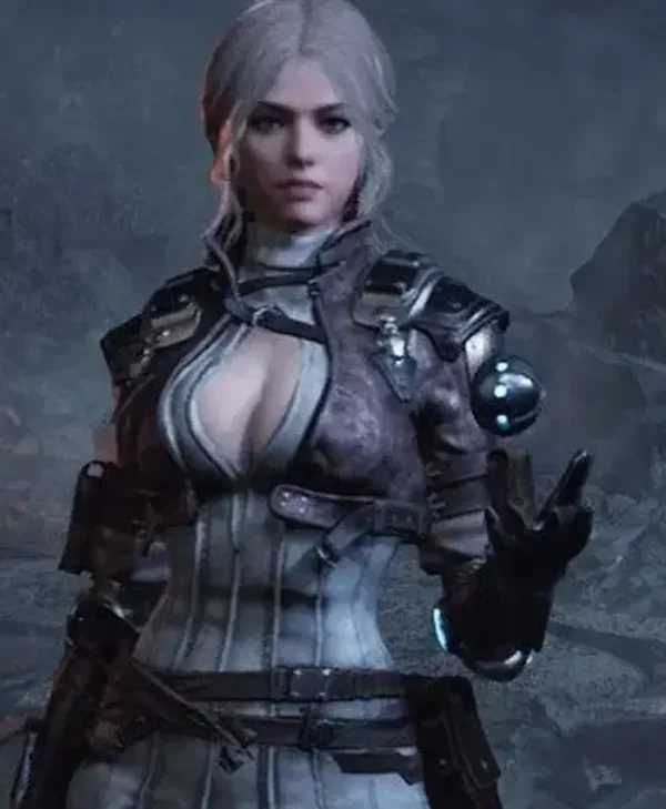 Viessa The First Descendant Brown Costume Leather Jacket For Sale