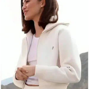 Zendaya Tennis White Hoodie