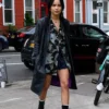 Zoe Kravitz Leather Coat