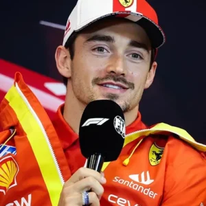 buy Scuderia Ferrari F1 2024 Charles Leclerc Team Red Zipper Hoodie