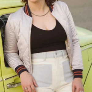 70s Silver Wings Bomber Jacket