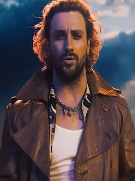 Aaron Taylor The Fall Guy Leather Coat