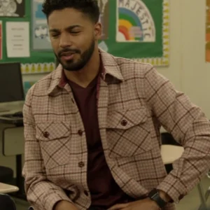 All American S06 Jordan Baker Red Plaid Shacket On Sale