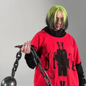 Billie Eilish Red Hoodie
