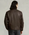 Bison Brown Leather Jacket