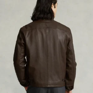 Bison Brown Leather Jacket