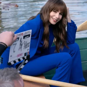 Buy Emily in Paris Season 04 Lily Collins Blue Suit