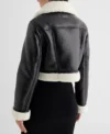 Buy Faux Leather Sherpa Lined Cropped Moto Jacket For Sale Men And Women