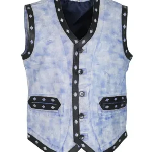 Buy The Warriors Movie Ajax Vintage Blue Motorcycle Vest