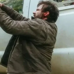 Clive Standen Cold Deck 2024 Brown Cotton Jacket For Sale