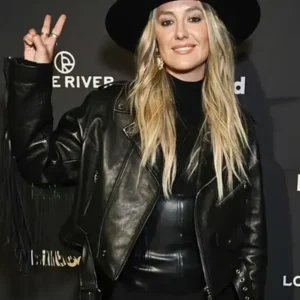 Country Power Players Lainey Wilson Black Fringe Jacket
