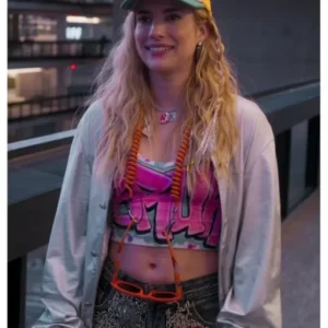 Emma Roberts Space Cadet Metallic Jacket