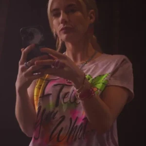 Emma Roberts Space Cadet Pink Shirt