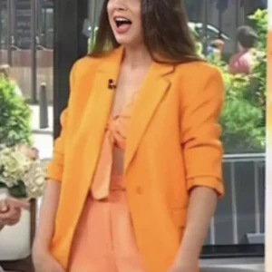 Erica Wark The Today Show Orange Blazer On Sale