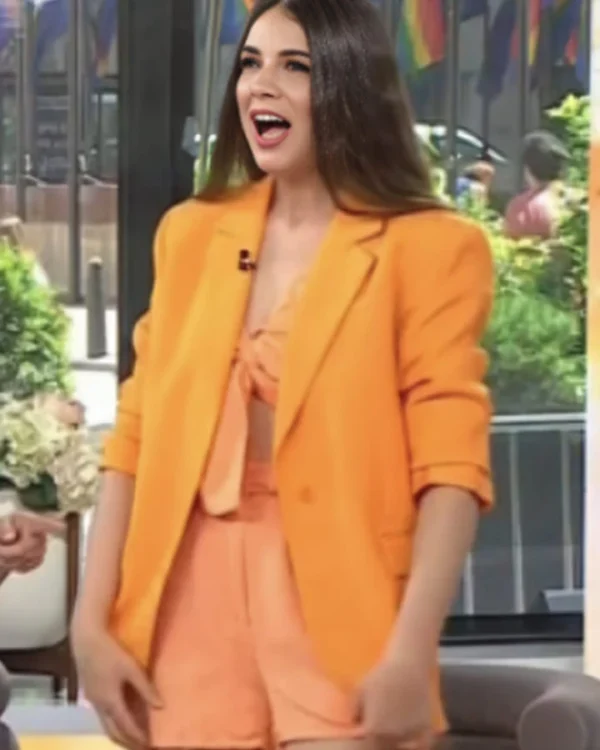 Erica Wark The Today Show Orange Blazer On Sale