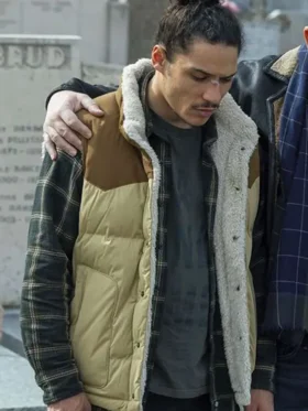 Jaro Gatsi Anthracite 2024 Shearling Puffer Vest On Sale