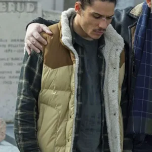 Jaro Gatsi Anthracite 2024 Shearling Puffer Vest On Sale