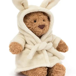 Jellycat Bartholomew Bear White Bathrobe On Sale