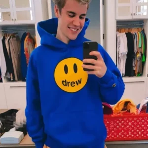 Justin Bieber Drew Blue Hoodie