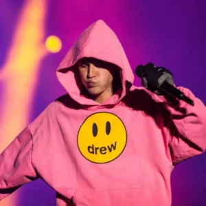 Justin Bieber Drew Pink Hoodie