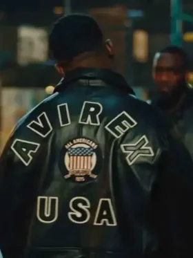 Krazy Supacell 2024 Black Leather Jacket Back