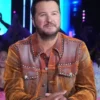 Luke Bryan American Idol Brown Leather Jacket