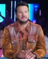 Luke Bryan American Idol Brown Leather Jacket