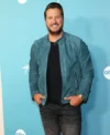 Luke Bryan American Idol Green Suede Leather Jacket On Sale