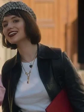 Maggie Land Of Women Black Leather Jacket