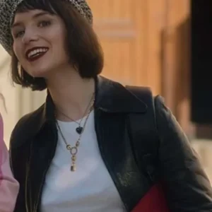 Maggie Land Of Women Black Leather Jacket