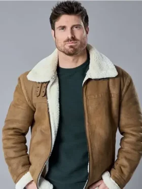 Marcus Rosner Falling Like Snowflakes 2024 Brown Leather Jacket