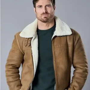 Marcus Rosner Falling Like Snowflakes 2024 Brown Leather Jacket