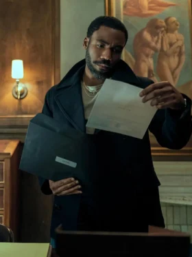 Mr and Mrs Smith 2024 Donald Glover Black Coat