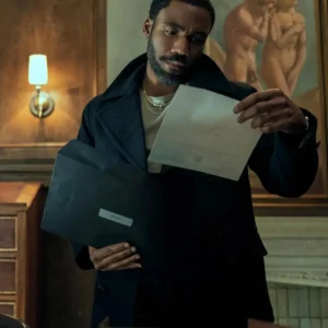 Mr and Mrs Smith 2024 Donald Glover Black Coat