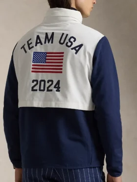Order Polo Ralph Lauren Team USA Logo patch of the U.S. Olympic Hooded Jacket For Sale Men And Women