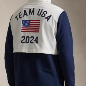 Order Polo Ralph Lauren Team USA Logo patch of the U.S. Olympic Hooded Jacket For Sale Men And Women