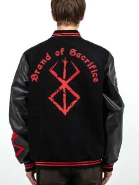 Order Sacrifice Black Varsity Jacket For sale