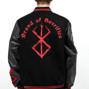 Order Sacrifice Black Varsity Jacket For sale