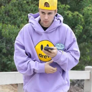 Purple Justin Bieber Drew Hoodie