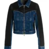 Red Eye 2024 Jemma Moore Blue and Black Denim Jacket On Sale
