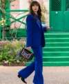 Shop Emily in Paris Season 04 Lily Collins Blue Suit