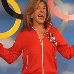Shop The Today Show Hoda Kotb Red Team Track Jacket