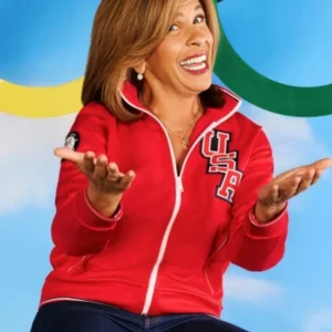 The Today Show Hoda Kotb Red Team Track Jacket