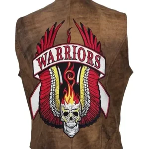 The Warriors Movie Distressed Brown Motorcycle Suede Leather Vest