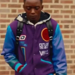 Tyrone Supacell 2024 Purple and Blue Varsity Jacket